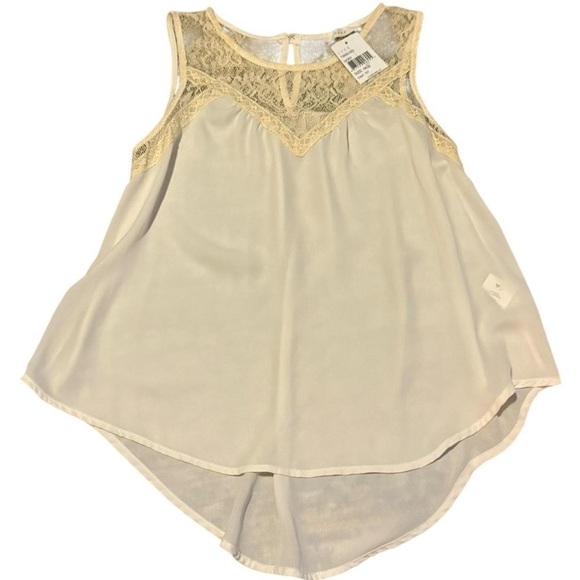 Lush Ivory Lace Sleeveless Top - Picture 1 of 6
